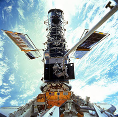 Hubble with Shuttle