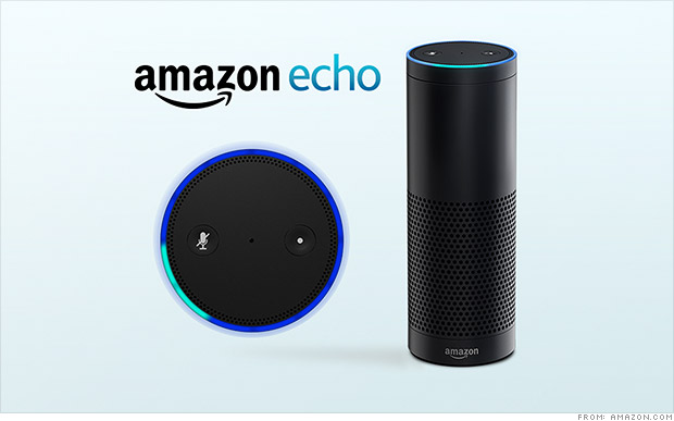 amazon echo and it's smaller reelation the dot are on sale now in the UK