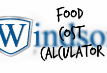 Windsor Food Cost Calculator