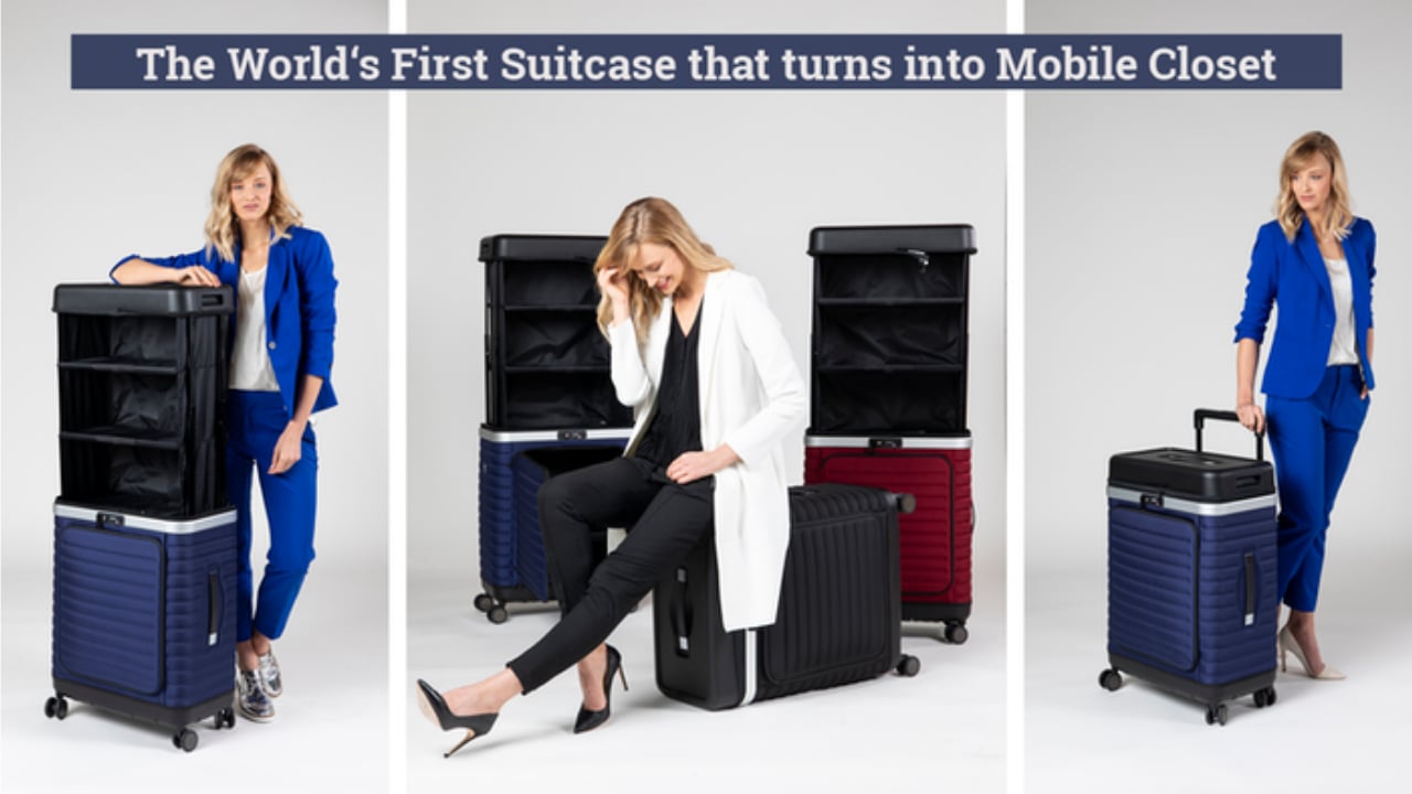 Transform Your Suitcase into a Mobile Closet in Seconds with Pull Up Case