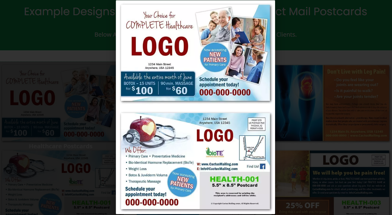 Learn about the benefits of medical postcard marketing.