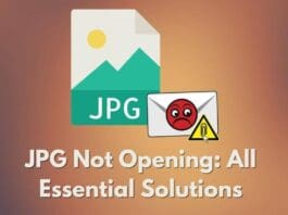 jpg not opening solutions